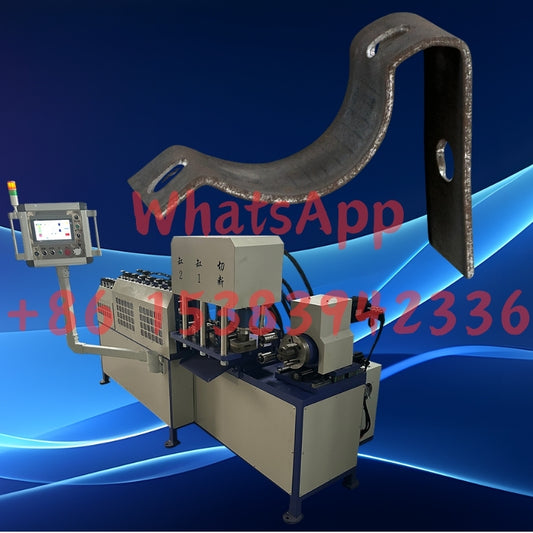 Road traffic sign pipe clamps CNC manufacturing machine