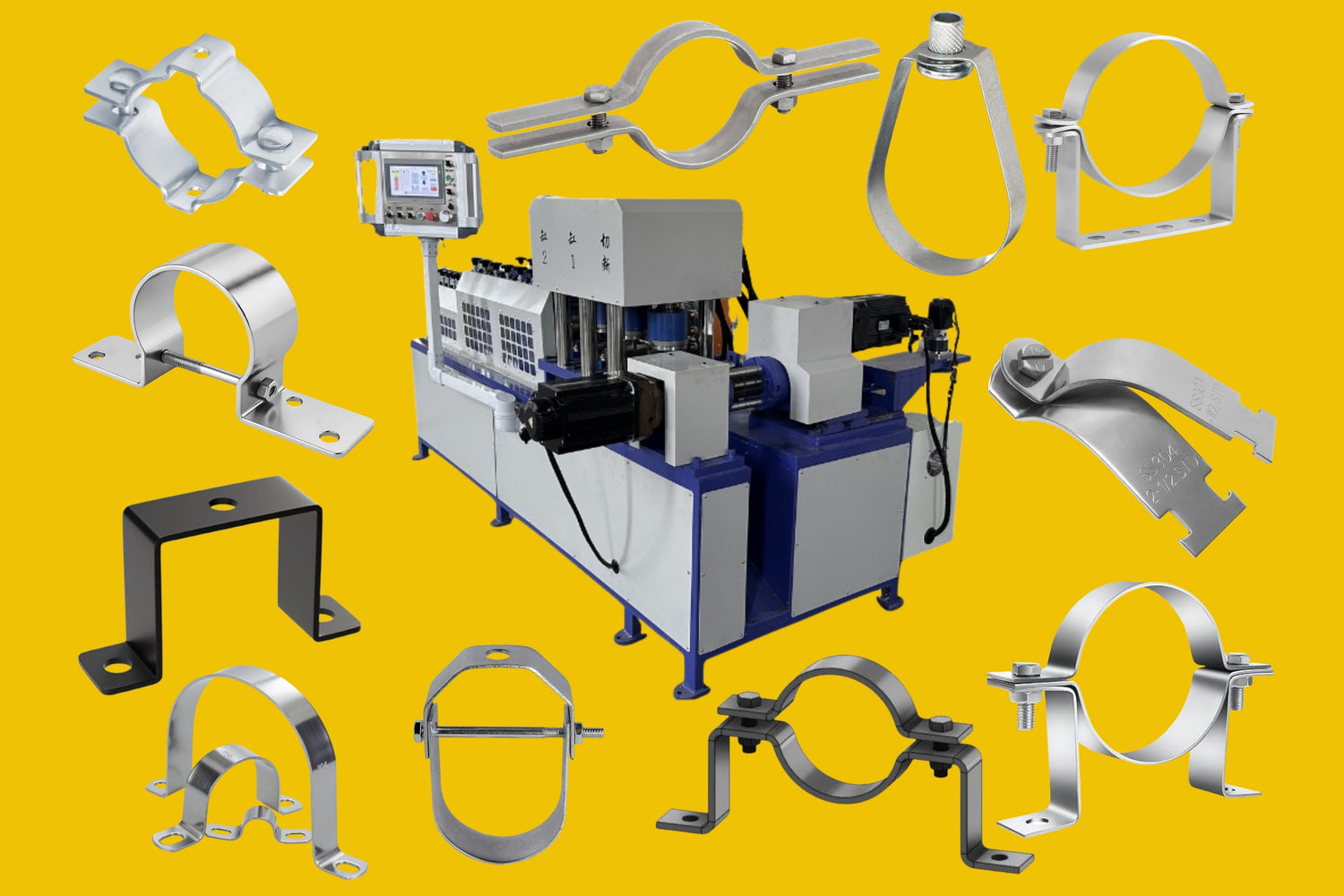 70x7mm Model CNC Pipe Clamp Bending Machine