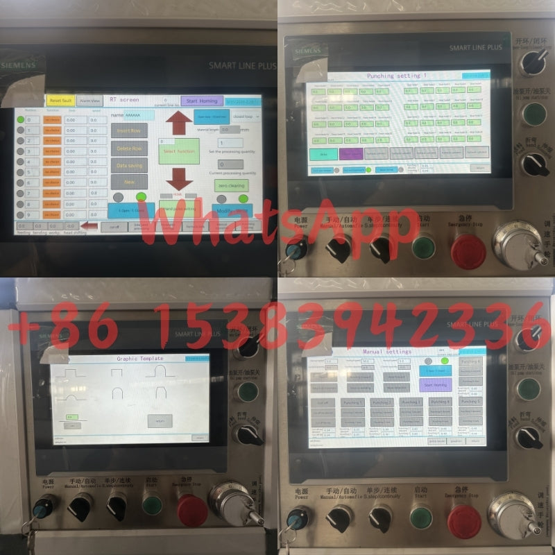 50x5mm Model Customized Siemens system for a Polish client CNC Pipe Clamp Bending Machine Primarily used for bridge concrete formwork support systems.